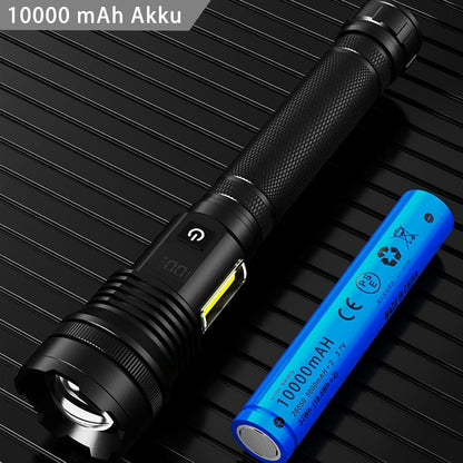 ASORT K18 Memory Function COB Aluminium Alloy Rechargeable Flashlight