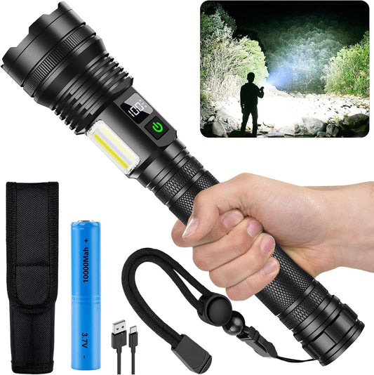 ASORT K18 Memory Function COB Aluminium Alloy Rechargeable Flashlight