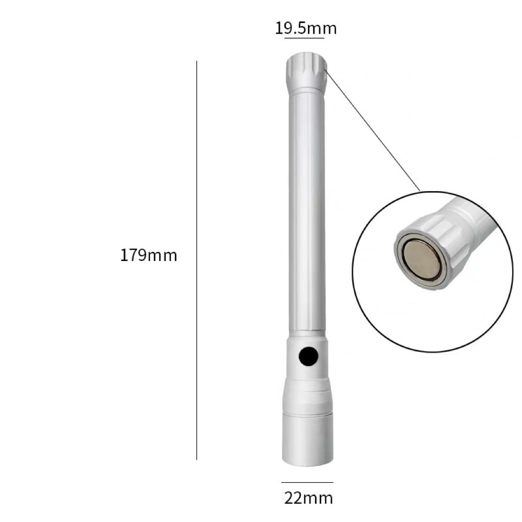 D9129 | Flexible Aluminum Flashlight with Magnet