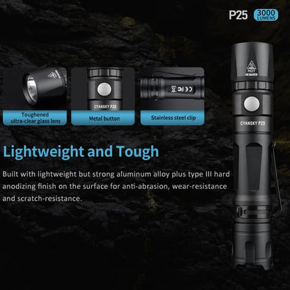 flashlights for camping, rechargeable flashlights high lumens, Helius, Cyansky, flashlights for emergencies, led rechargeable flashlight, 21700 flashlight, super bright led flashlight, Type-C USB Port Recharging Batteries, Outdoor Flashlight