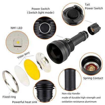 X40 | 3800 Lumens Spotlight LEP Flashlight